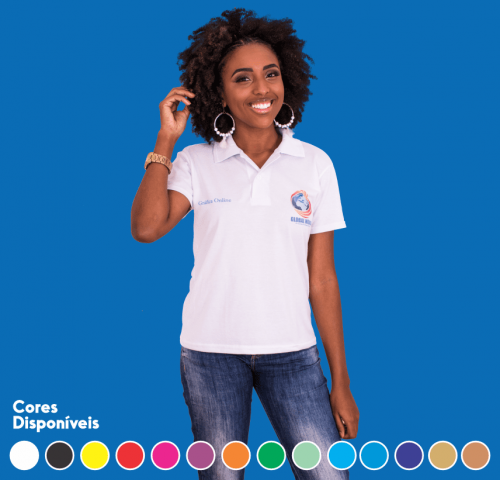 Camisa Polo Feminina Premium | Personalizada