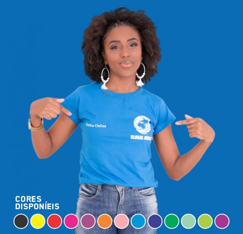 Camisa Feminina de Algodão | Personalizada