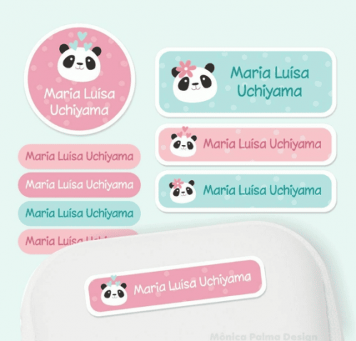 Etiqueta Escolar - Personalizado - Kit 2